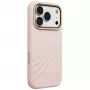 Capa UNIQ Coehl Serina para iPhone 18 Pro / 17 Pro, carregamento magnético, rosa