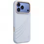 Capa UNIQ Coehl Serina para iPhone 18 Pro Max / 17 Pro Max, carregamento magnético, azul