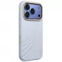 Capa UNIQ Coehl Serina para iPhone 18 Pro / 17 Pro, carregamento magnético, azul