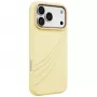 Capa UNIQ Coehl Serina para iPhone 18 Pro Max / 17 Pro Max, carregamento magnético, amarela