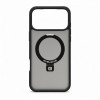 Capa Evelatus Shield com MagSafe e suporte para Apple iPhone 18 Pro Max, anel fosco, preta