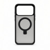 Capa Evelatus Shield com MagSafe e suporte para Apple iPhone 18 Pro Max, anel fosco, preta