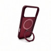 Capa Evelatus Shield com MagSafe e suporte para Apple iPhone 18 Pro Max, anel fosco, bordô