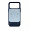Capa MagSafe Evelatus com revestimento de borracha e suporte para Apple iPhone 18 Pro Max, azul-marinho
