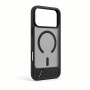 Capa MagSafe Evelatus com revestimento de borracha e suporte para Apple iPhone 18 Pro Max, preta