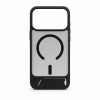 Capa MagSafe Evelatus com revestimento de borracha e suporte para Apple iPhone 18 Pro Max, preta