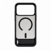 Capa MagSafe Evelatus com revestimento de borracha e suporte para Apple iPhone 18 Pro Max, preta