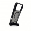 Capa MagSafe Evelatus com revestimento de borracha e suporte para Apple iPhone 18 Pro Max, preta