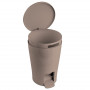 Balde de lixo de pedal para casa de banho Tatay Diabolo, 5 l, castanho