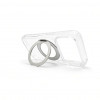 Capa híbrida MagSafe Evelatus com suporte metálico 360 para Apple iPhone 18 Pro Max, PC+TPU, transparente