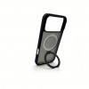 Capa Evelatus Shield com MagSafe e suporte para Apple iPhone 18 Pro, anel fosco, preta