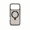 Capa Evelatus Shield com MagSafe e suporte para Apple iPhone 18 Pro, anel mate, cinzento fumado