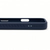 Capa Evelatus MagSafe com revestimento de borracha e suporte para Apple iPhone 18 Pro, azul-marinho