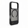Capa Evelatus MagSafe com revestimento de borracha e suporte para Apple iPhone 18 Pro, preto