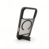 Capa Evelatus MagSafe com revestimento de borracha e suporte para Apple iPhone 18 Pro, cinzento fumado