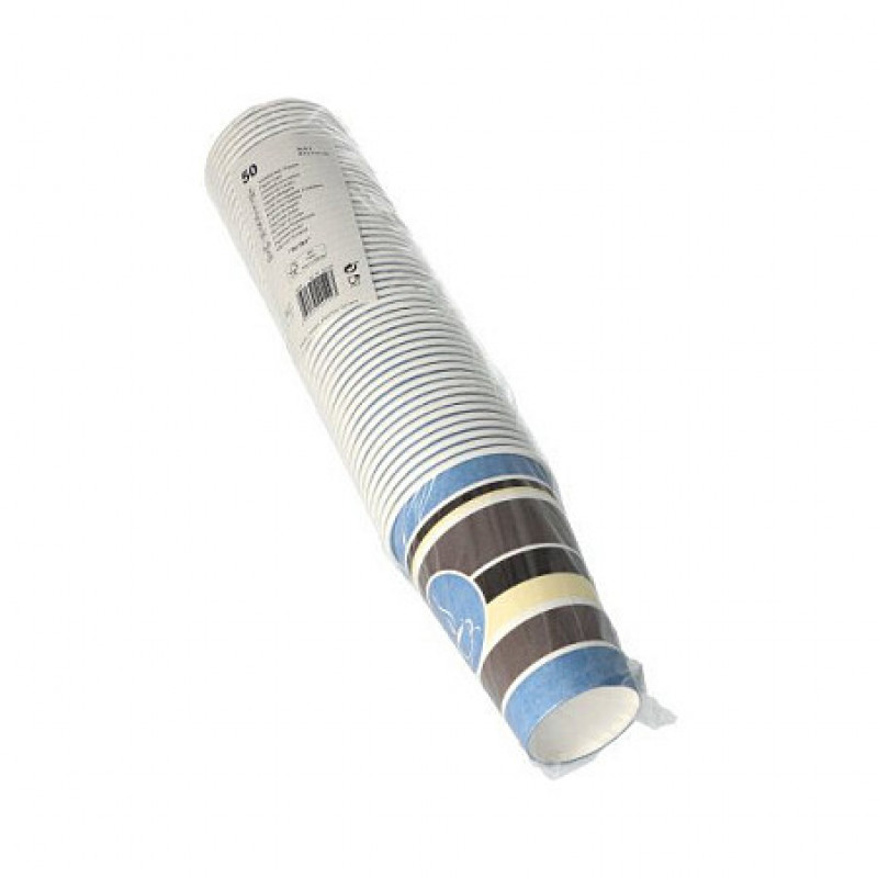 Copos de café descartáveis STARPAK 8 cm 0,3 l branco, vermelho, amarelo, cinzento