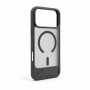Capa Evelatus MagSafe com revestimento de borracha e suporte para Apple iPhone 18 Pro Max, cinzento fumado