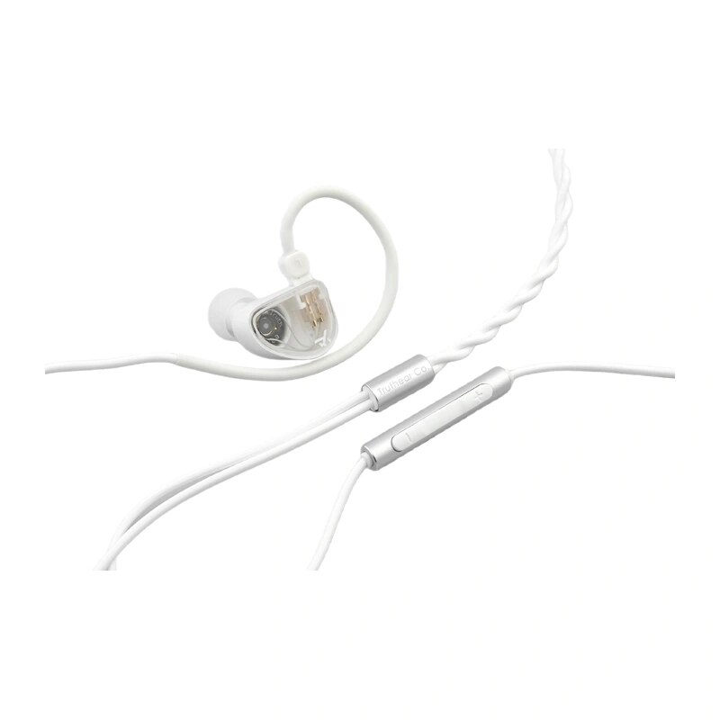 Auscultadores intra-auriculares com fios TRUTHEAR Gate com microfone, branco