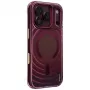 Capa UNIQ Coehl Vela para iPhone 18 Pro / 17 Pro, carregamento magnético, bordô
