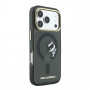 Capa Karl Lagerfeld HC MagSafe IML Peekaboo Print & Metal Frame para Apple iPhone 18 Pro Max, preto