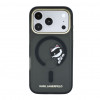 Capa Karl Lagerfeld HC MagSafe IML Peekaboo Print & Metal Frame para Apple iPhone 18 Pro, preto