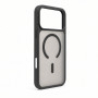 Evelatus Apple iPhone 18 Pro Max Silver-Shield Skin Feel capa MagSafe 2 em 1, mate cinzento fumo