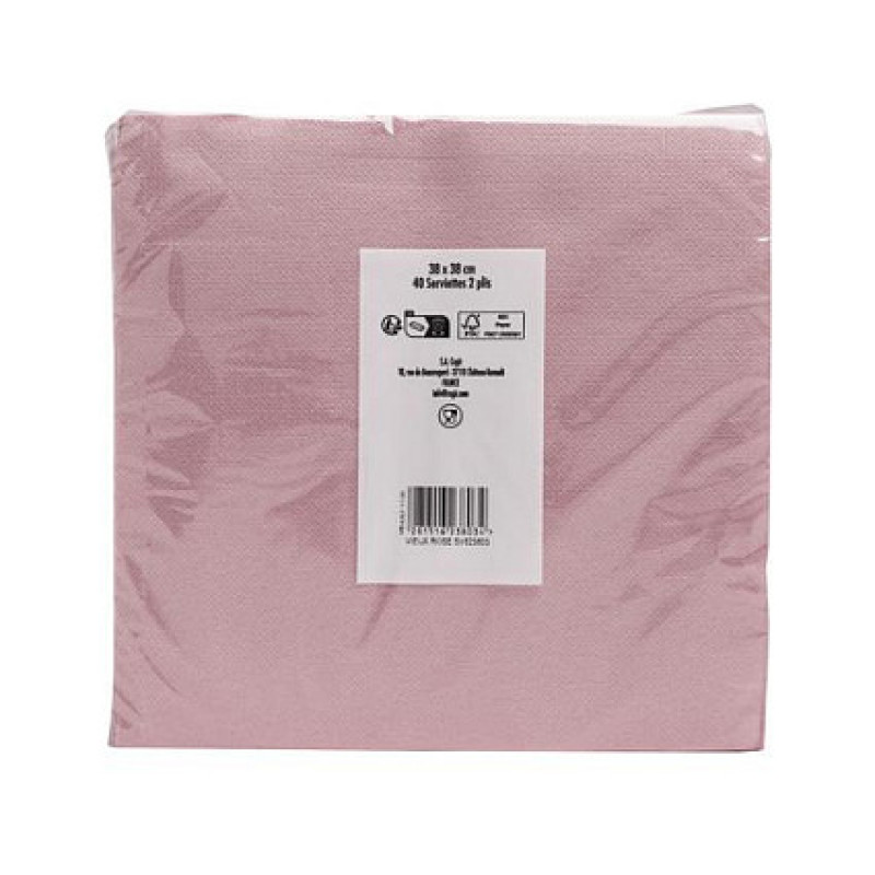 Guardanapos PROnappe 38,0 x 38,0 cm rosa antigo