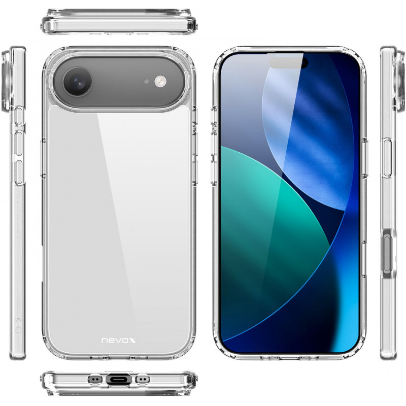 Capa Nevox StyleShell FLEX para iPhone 17 Air, transparente (2511)