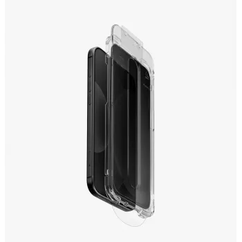 Vidro temperado UNIQ Optix SwiftFit Privacy DX2 para iPhone 18 Pro Max, com aplicador