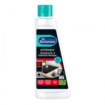 Creme de limpeza intensiva Dr. Beckmann para placas e aço inoxidável, 250 ml