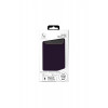 Capa de pele Just Must JM com MagSafe para iPhone 18 Pro Max, roxa