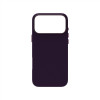Capa de pele Just Must JM com MagSafe para iPhone 18 Pro, roxa