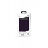Capa de pele Just Must JM com MagSafe para iPhone 18 Pro, roxa