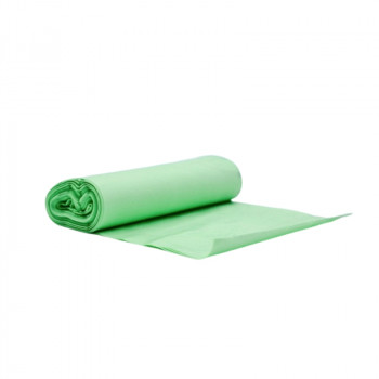 Sacos do lixo compostáveis BioBag, 30 l, 50 x 57 cm, 16 µm, verdes, 14 unidades por rolo