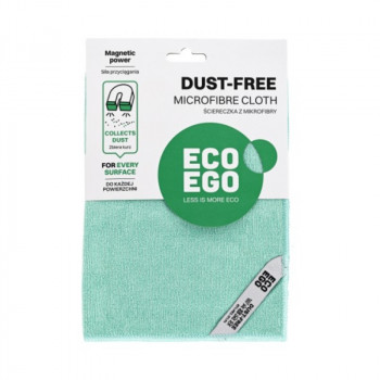 Pano do pó de microfibra sem partículas Eco Ego