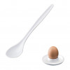 Colheres de ovo Westmark, conjunto de 6, 14,5 cm, plástico branco