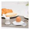 Colheres de ovo Westmark, conjunto de 6, 14,5 cm, plástico branco