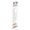 Colheres de ovo Westmark, conjunto de 6, 14,5 cm, plástico branco