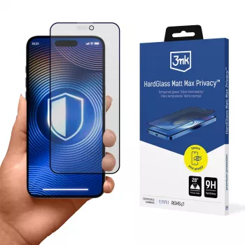 3mk HardGlass Matt Max Privacy vidro para Apple iPhone 17 Pro Max (3M008572)