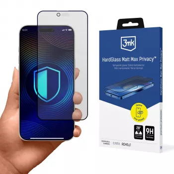 3mk HardGlass Matt Max Privacy vidro para Apple iPhone Air (3M008573)