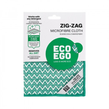Eco Ego pano de limpeza em microfibra ZIG-ZAG