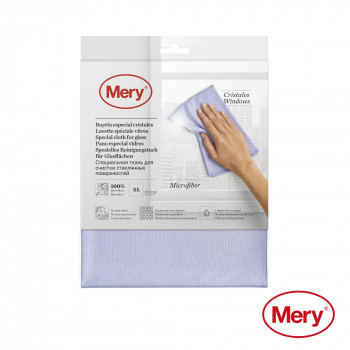 MERY pano de limpeza de vidros em microfibra, 30x40 cm