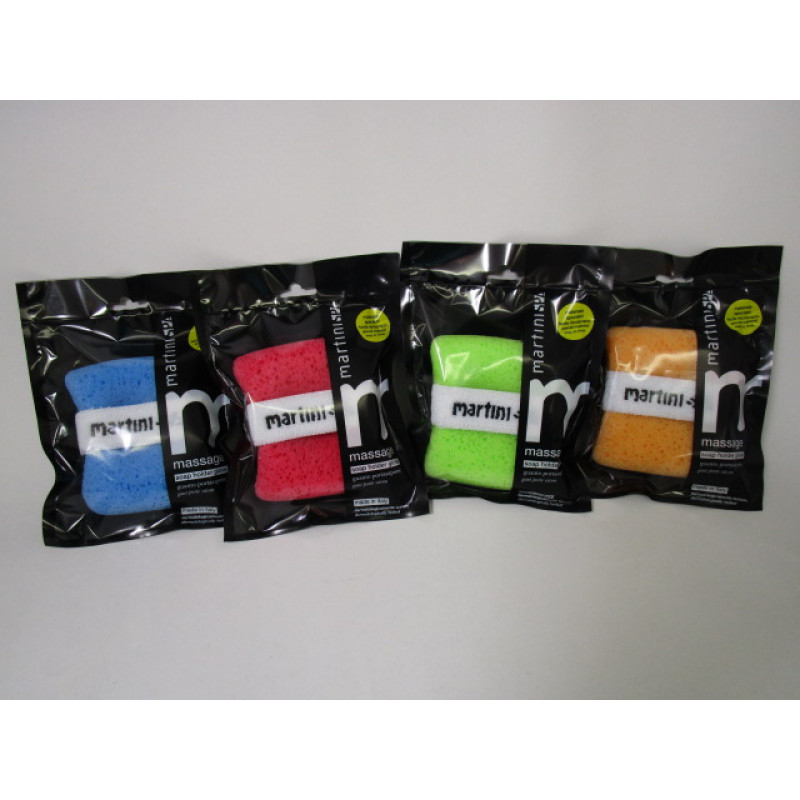 Martini esponja com bolsa de sabão, várias cores