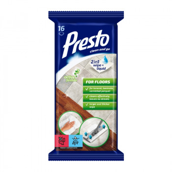 Presto toalhitas para pavimentos 16 unid.