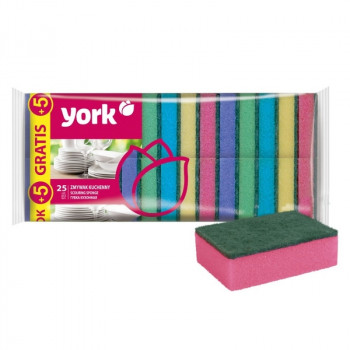 YORK esponjas da louça, 25 + 5 grátis (30 unid.)