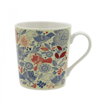 Caneca Asi Collection “Birds and flowers”, 350 ml