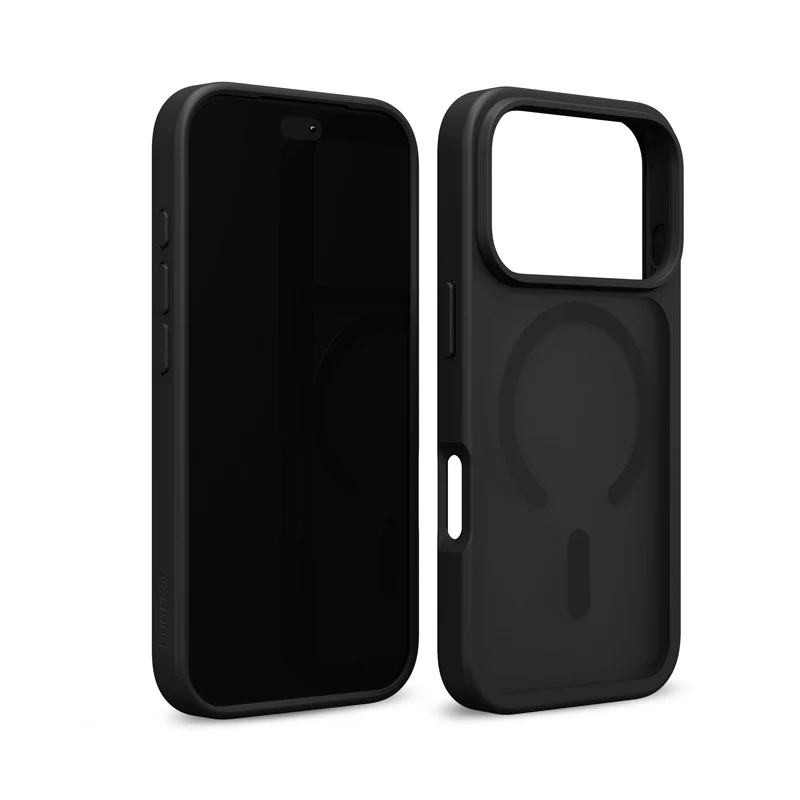 Capa Crong Matte Magnetic MagSafe para iPhone 18 Pro / 17 Pro, preta