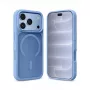 Capa Crong Matte Magnetic MagSafe para iPhone 18 Pro / 17 Pro, azul