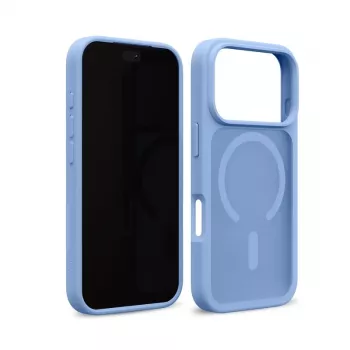 Capa Crong Matte Magnetic MagSafe para iPhone 18 Pro / 17 Pro, azul