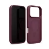 Capa Crong Matte Magnetic MagSafe para iPhone 18 Pro / 17 Pro, vermelho borgonha